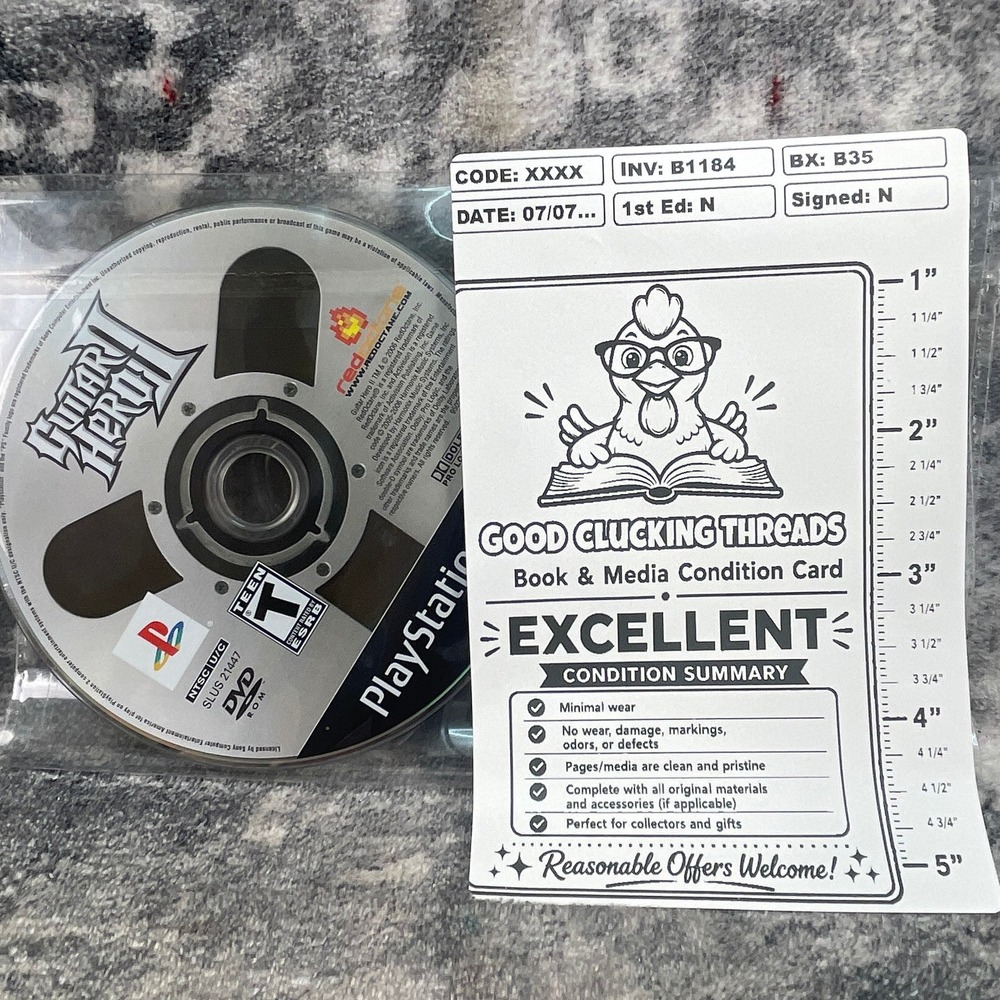 Guitar Hero II PS2 PlayStation 2 RedOctane Harmonix 2006 Rhythm Rock Game Disc
